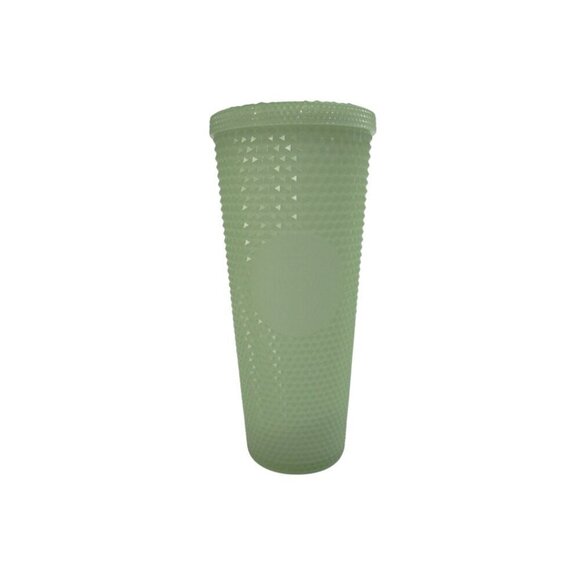 Starbucks Glow In The Dark Cold Cup‎ Light Green Studded Tumbler Grande 24 Oz - Picture 1 of 10
